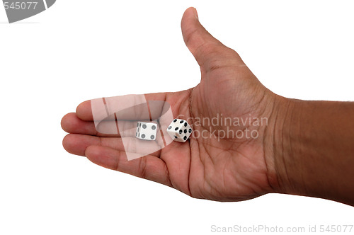 Image of Dice in Hands