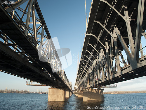 Image of Steel railroad bridge