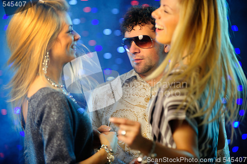 Image of Friends clubbing