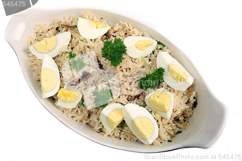 Image of Kedgeree rice with eggs and parsley