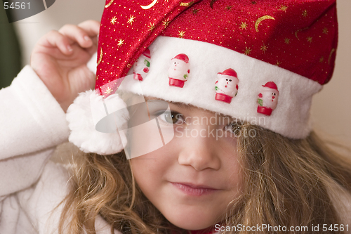 Image of wearing Santa hat