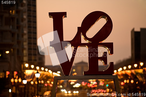 Image of Famous Love sign in Philadelphia