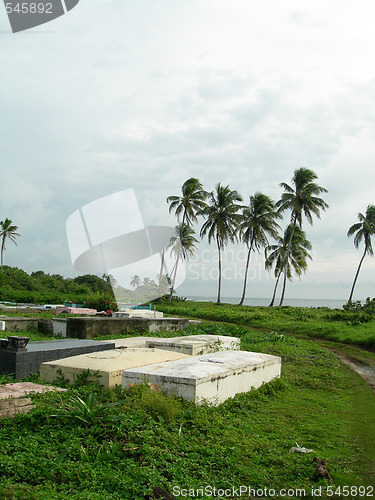 Image of cemetery by the sea