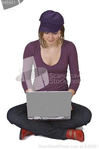 Image of Woman with a laptop