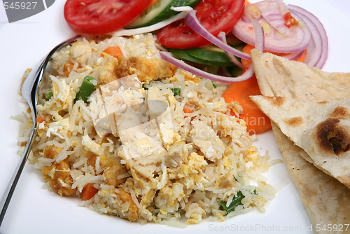 Image of Chicken fried rice close-up