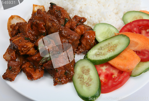 Image of Beef chilli curry closeup