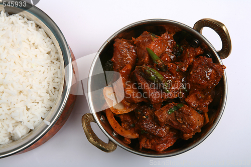Image of Beef chilly curry and rice