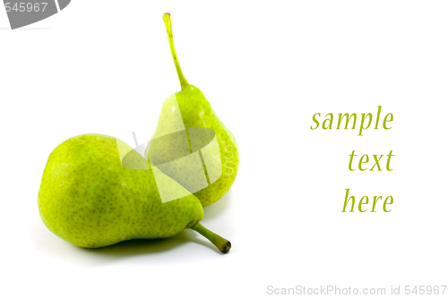 Image of two fresh pears