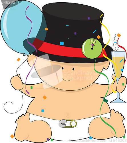 Image of Happy New Year Baby