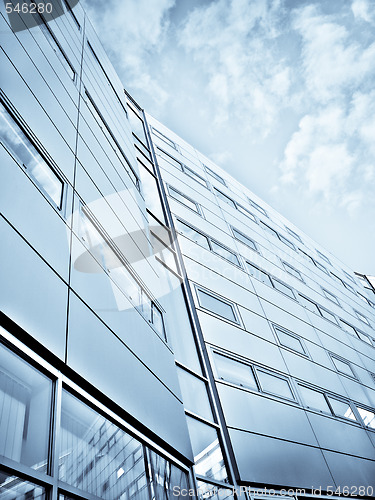 Image of Blue office building
