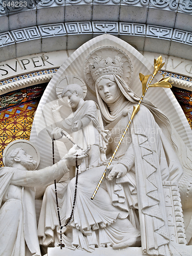 Image of Lourdes Basilica entrance