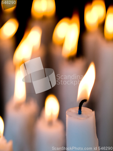 Image of Candles burning