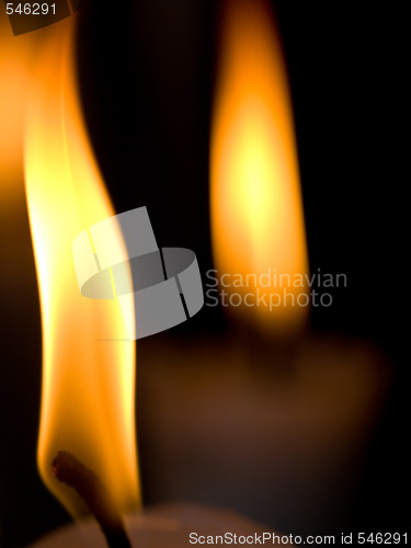 Image of Candles burning