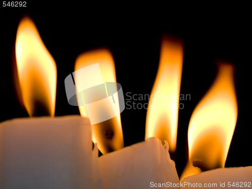Image of Candles burning