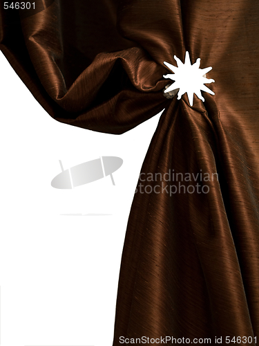 Image of Brown curtains on stage