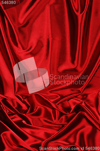 Image of Elegant red satin background