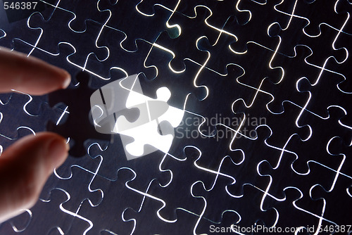 Image of abstract puzzle background 