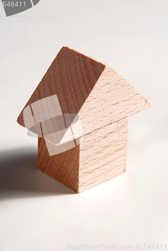 Image of Wooden model of house