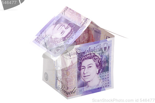 Image of Money house white background