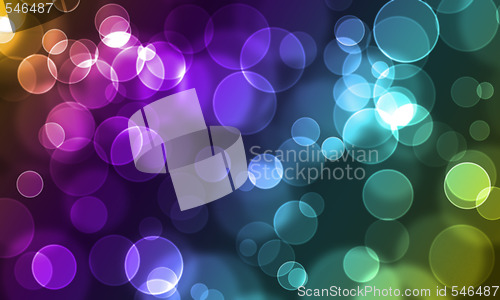 Image of abstract glowing circles
