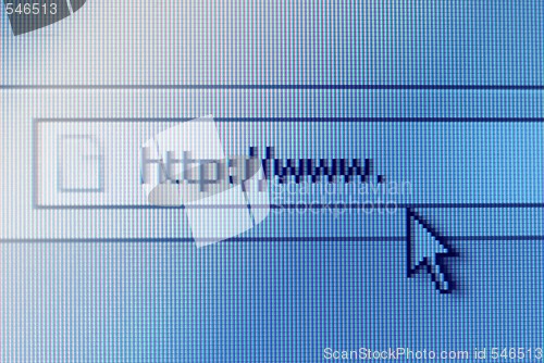 Image of address bar on computer screen