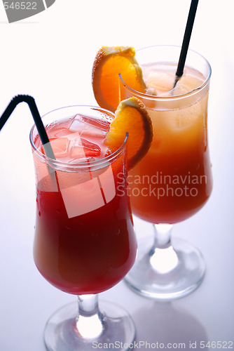 Image of colorful cocktails 