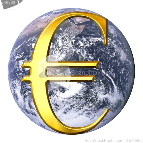 Image of Euro over earth