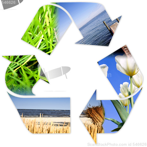 Image of Recycle symbol .