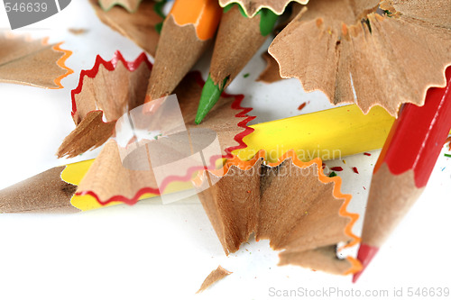 Image of Pencils and wood shavings