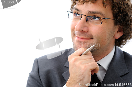 Image of Friendly businessman