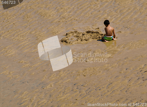 Image of Young boy at the beach