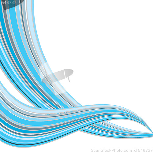 Image of blue modern wave