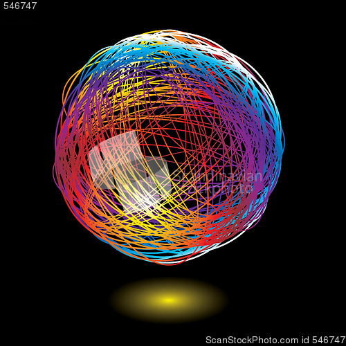 Image of rainbow scribble