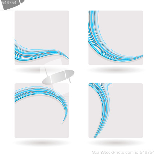 Image of template blue swish