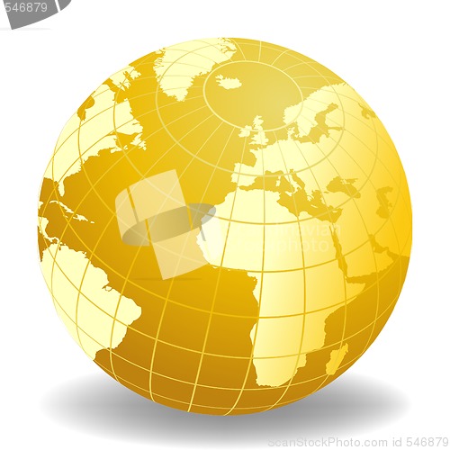 Image of Globe of the World Europe and Africa