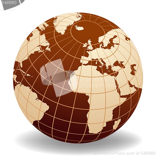 Image of Globe of the World Europe and Africa