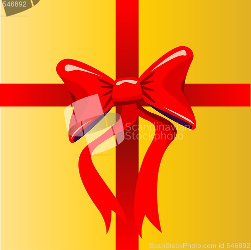 Image of Red Bow vector illustration