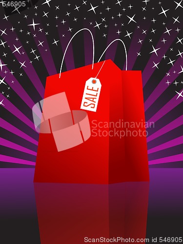 Image of Red shopping bag