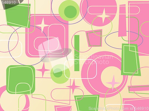 Image of colorful retro background vector illustration