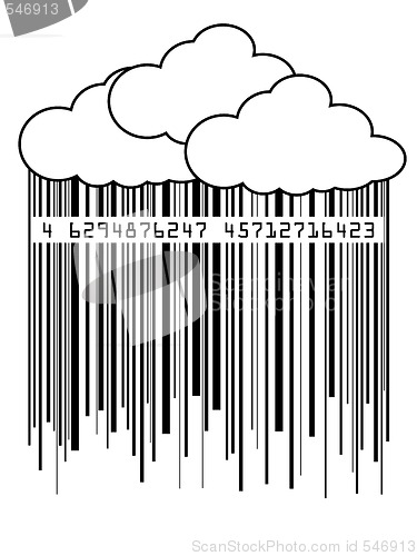 Image of barcode rain