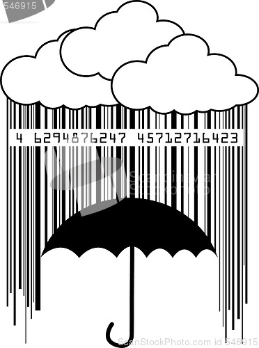 Image of barcode rain