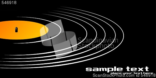 Image of Abstract stylized vinyl record