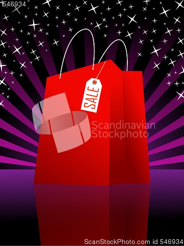 Image of Red shopping bag 