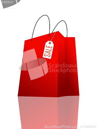 Image of Red shopping bag