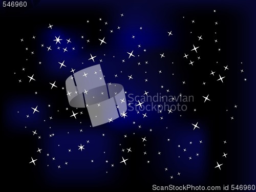 Image of Night sky with stars