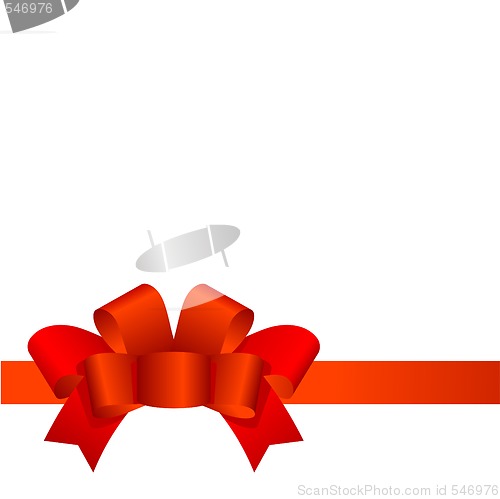 Image of Red Bow fully editable vector illustration