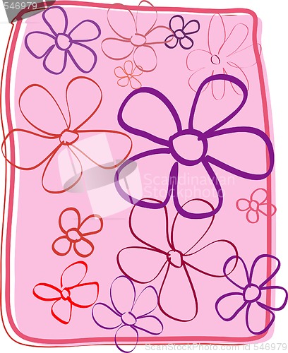 Image of vector floral background