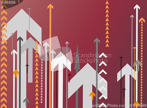 Image of background with lots of arrows