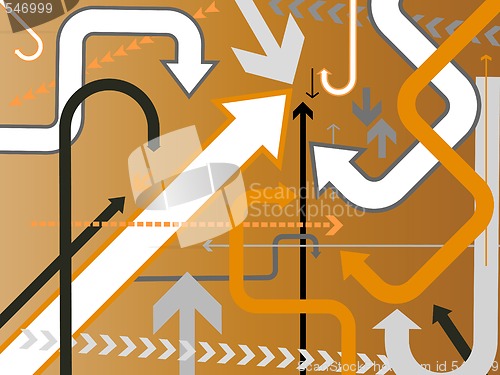 Image of vector arrows background