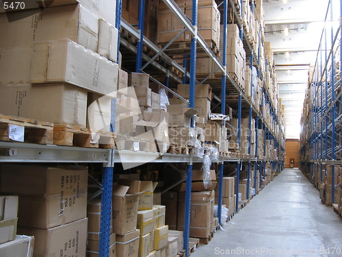 Image of A corridor at a warehouse